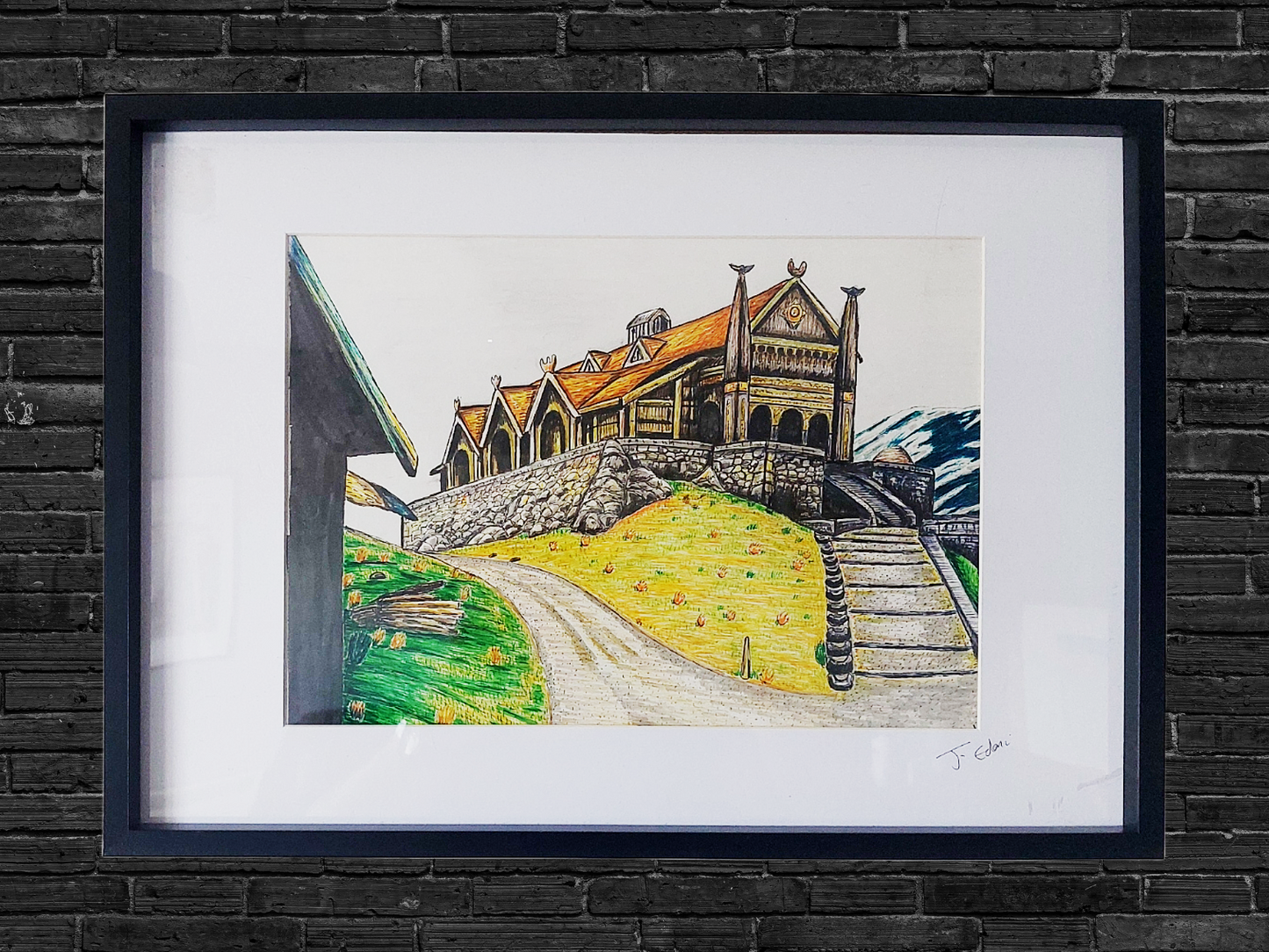 Rohan Golden Hall of Edoras print